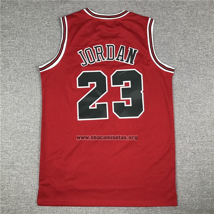Camiseta Chicago Bulls Michael Jordan NO 23 Retro Rojo2